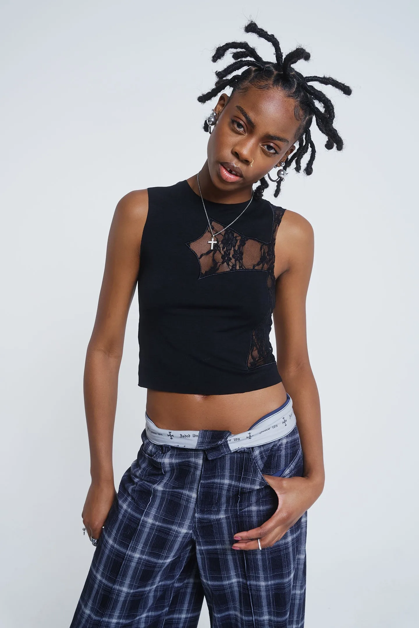 Cross My Heart Tank sold by Jaded London product image thumbnail 5