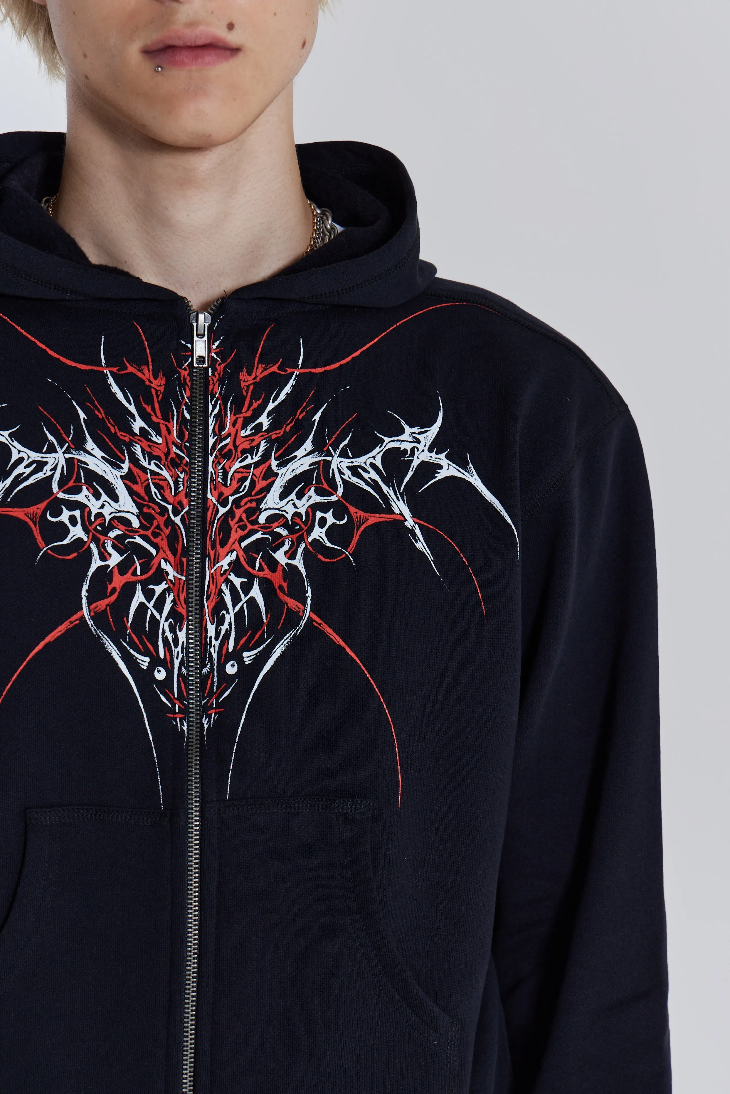Thorn Zip Hoodie sold by Jaded London product image thumbnail 4