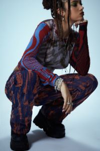 Laddered Low Waist Jeans sold by Jaded London