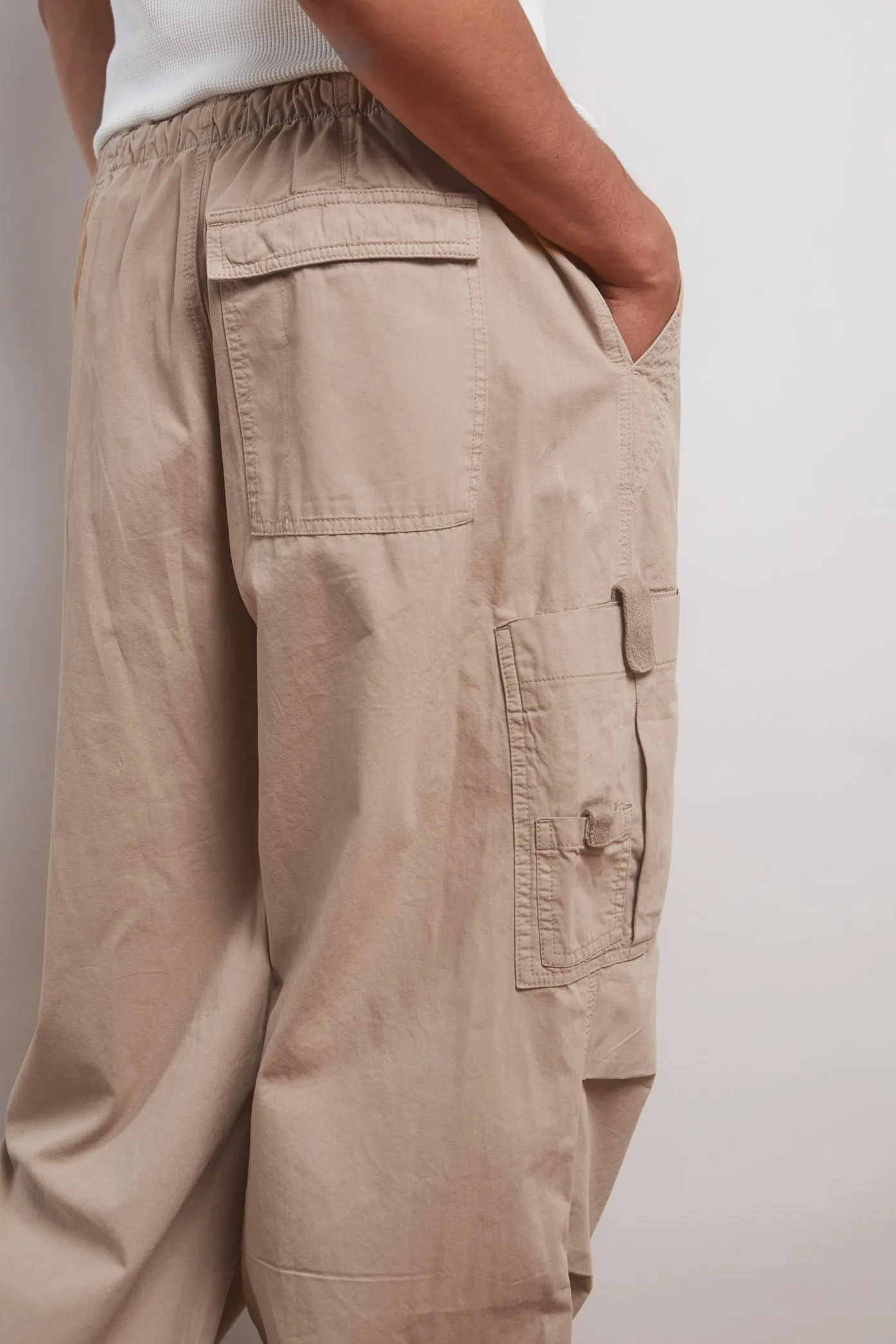 Mushroom Parachute Cargo Pants sold by Jaded London product image thumbnail 5