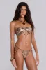 Samara Metallic Bandeau Bikini Top With Charms sold by Jaded London
