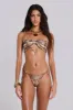 Samara Metallic Bandeau Bikini Top With Charms sold by Jaded London
