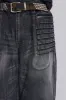 Washed Black Crash Biker Colossus Jeans sold by Jaded London
