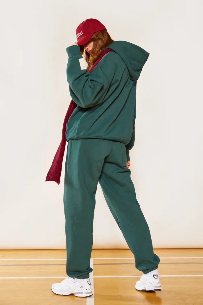 NTRLS Dark Green Oversized Hoodie sold by Jaded London product image thumbnail 3