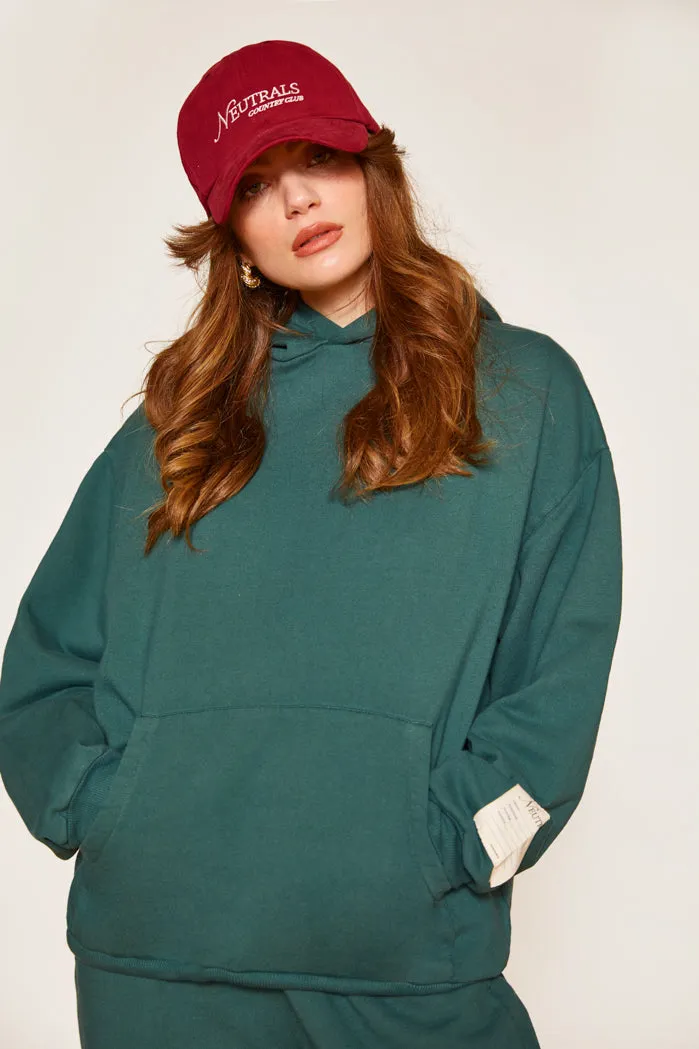 NTRLS Dark Green Oversized Hoodie sold by Jaded London