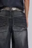 Washed Black Crash Biker Colossus Jeans sold by Jaded London