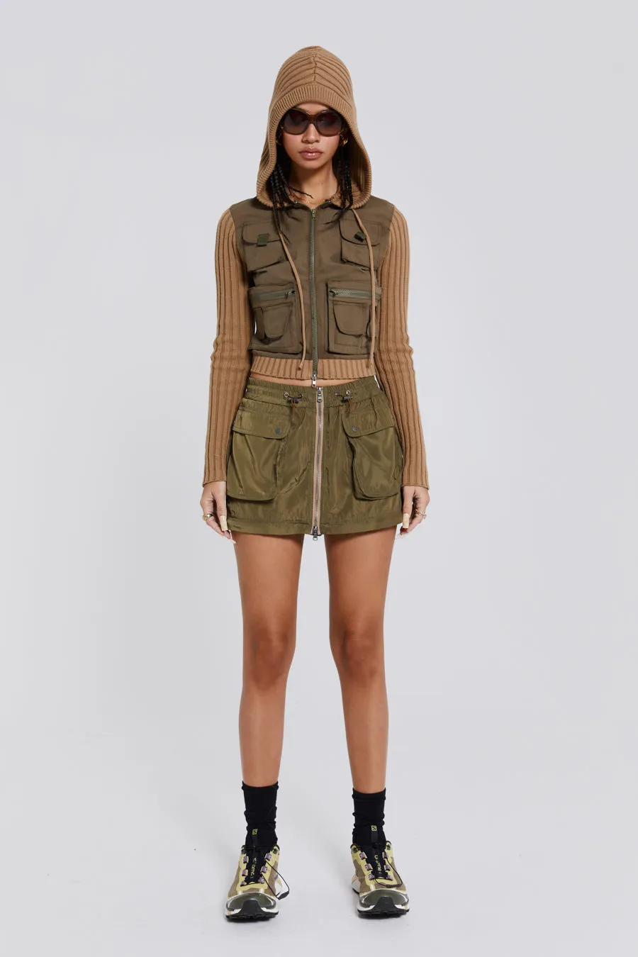 Madison 2 In 1 Cargo Maxi Skirt sold by Jaded London product image thumbnail 5