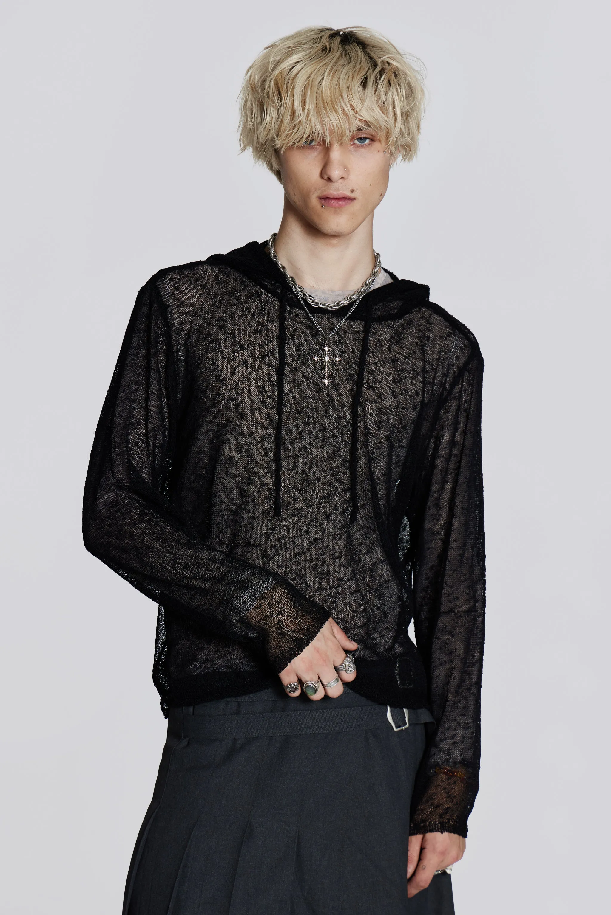 Haze Knit Hoodie sold by Jaded London product image thumbnail 4