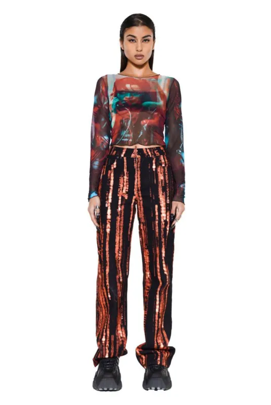 Anaglyph Mesh Top sold by Jaded London