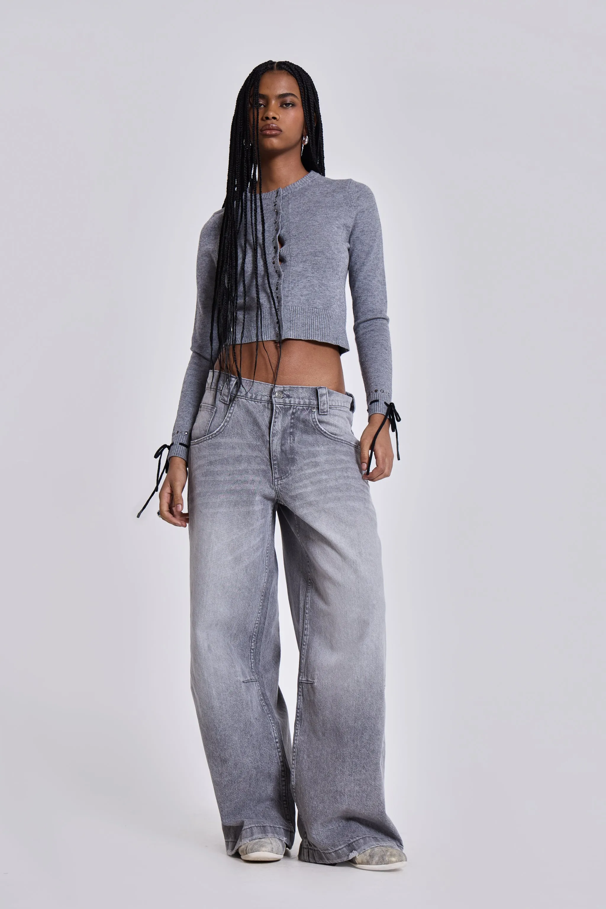 Washed Grey Colossus Jeans sold by Jaded London product image thumbnail 3