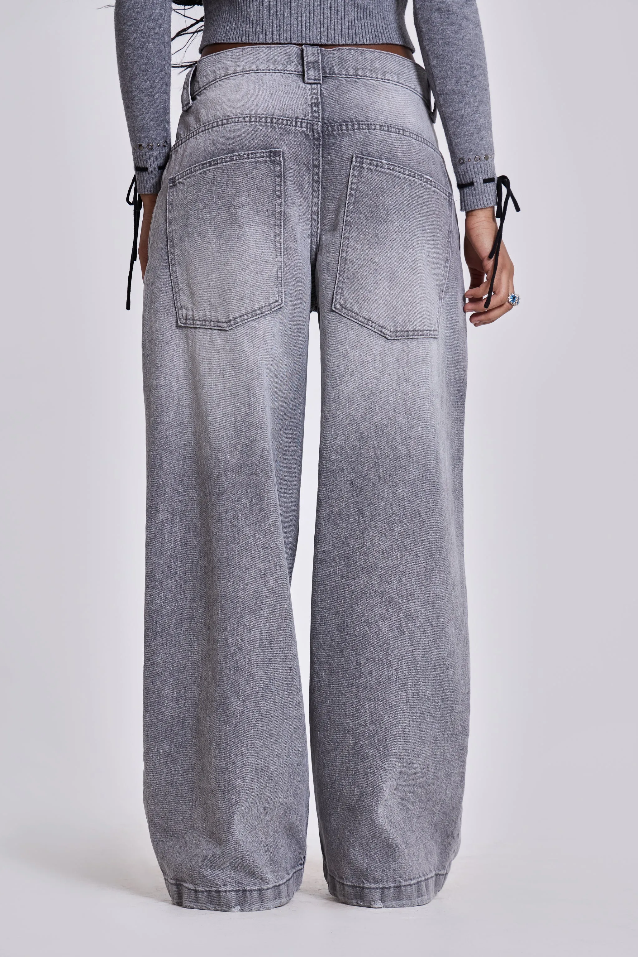 Washed Grey Colossus Jeans sold by Jaded London product image thumbnail 4