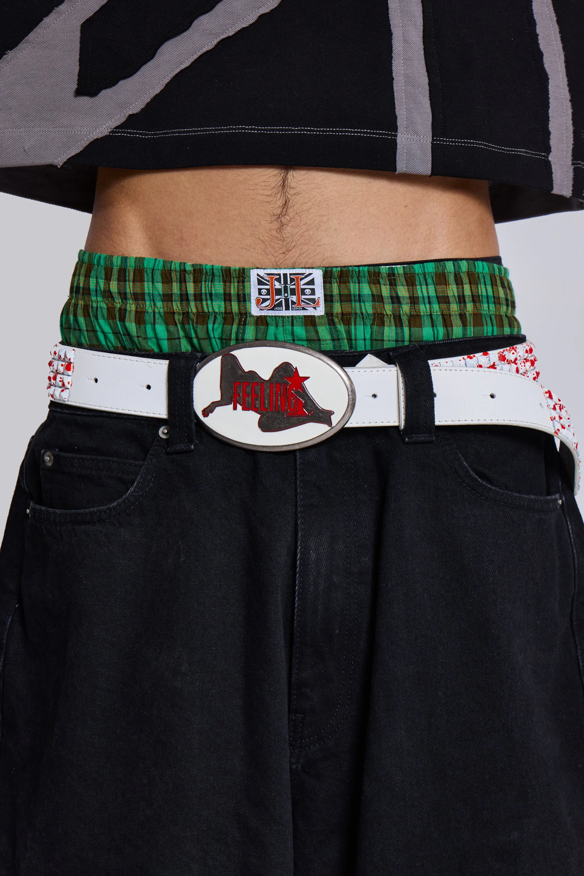 Apple Check Boxers sold by Jaded London product image thumbnail 2