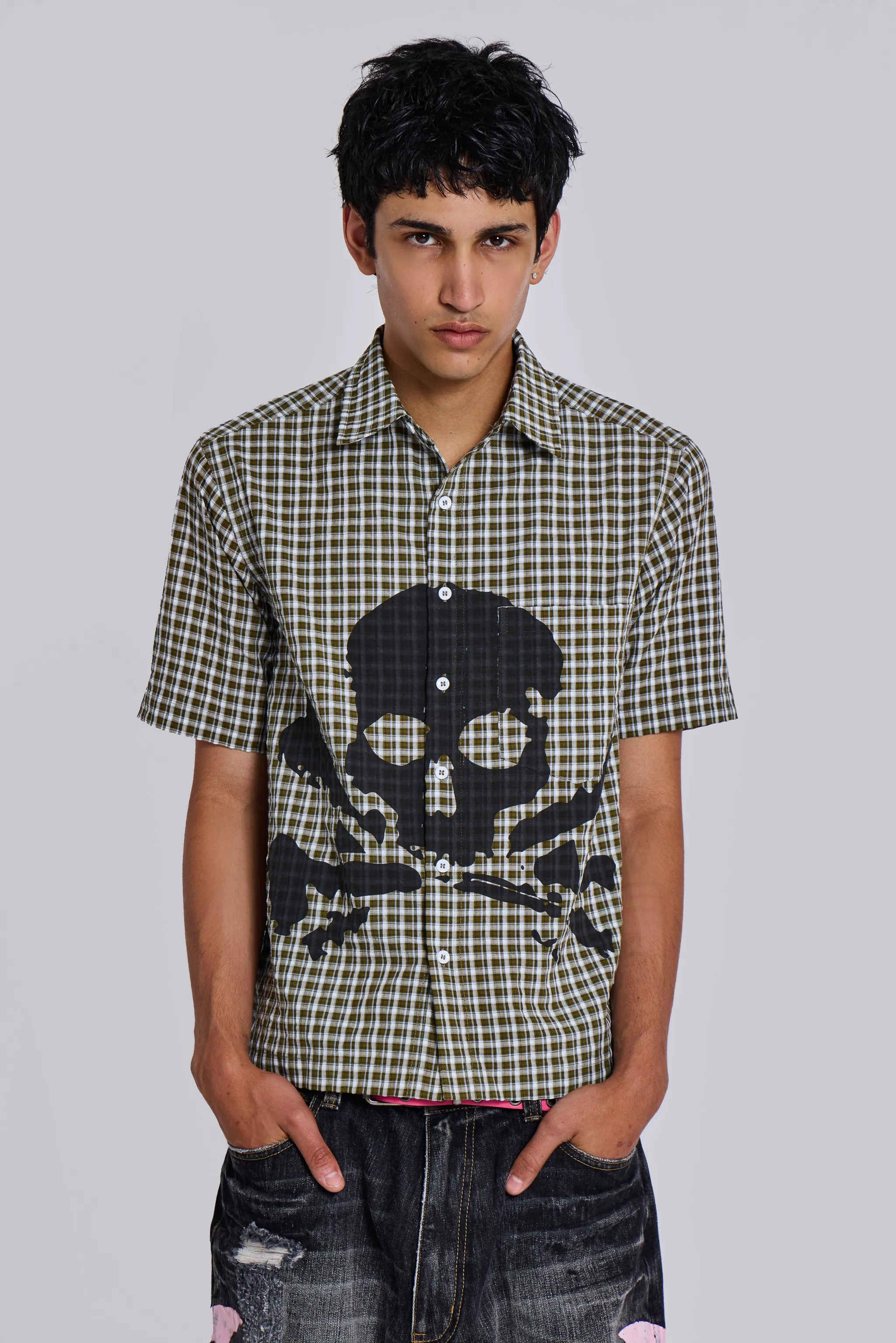 Wasted Check Shirt sold by Jaded London product image thumbnail 2
