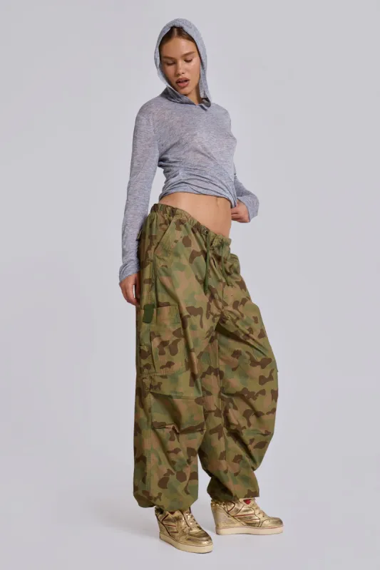 Snow Leopard Parachute Pants | Parallel