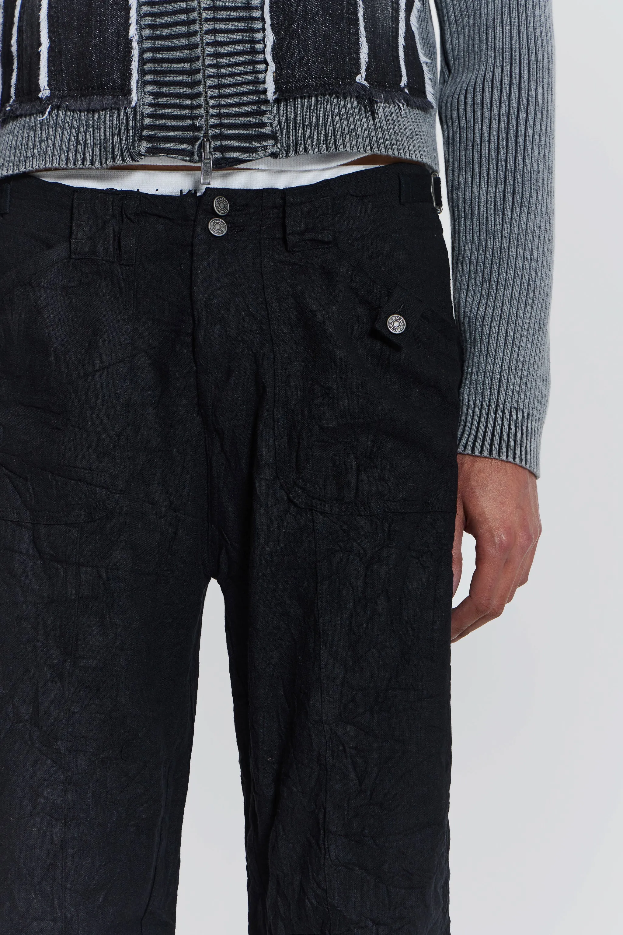 Black Creased Pants sold by Jaded London product image thumbnail 5