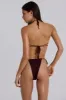 Alira Knit Flower Bandeau Bikini Top sold by Jaded London