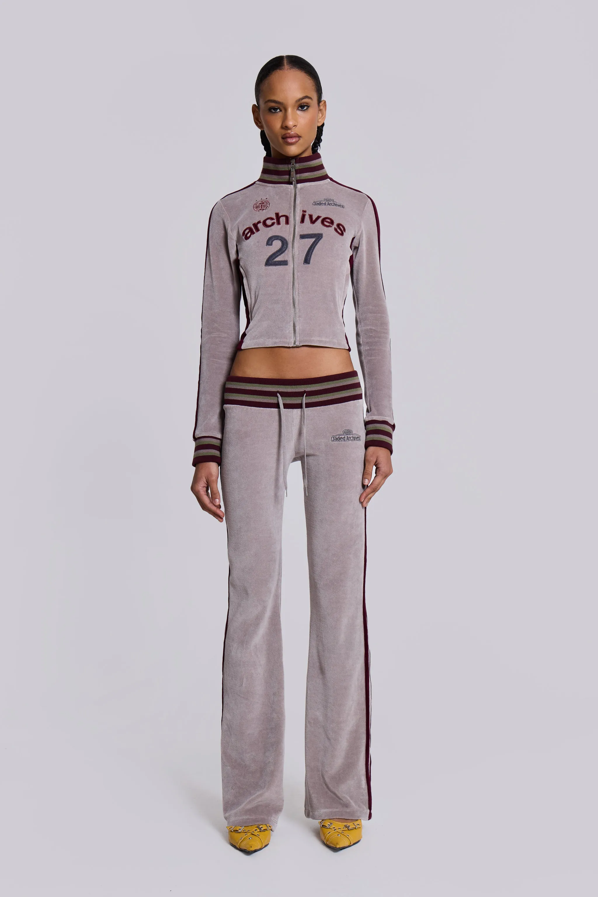 27 Velour Track Top sold by Jaded London product image thumbnail 5