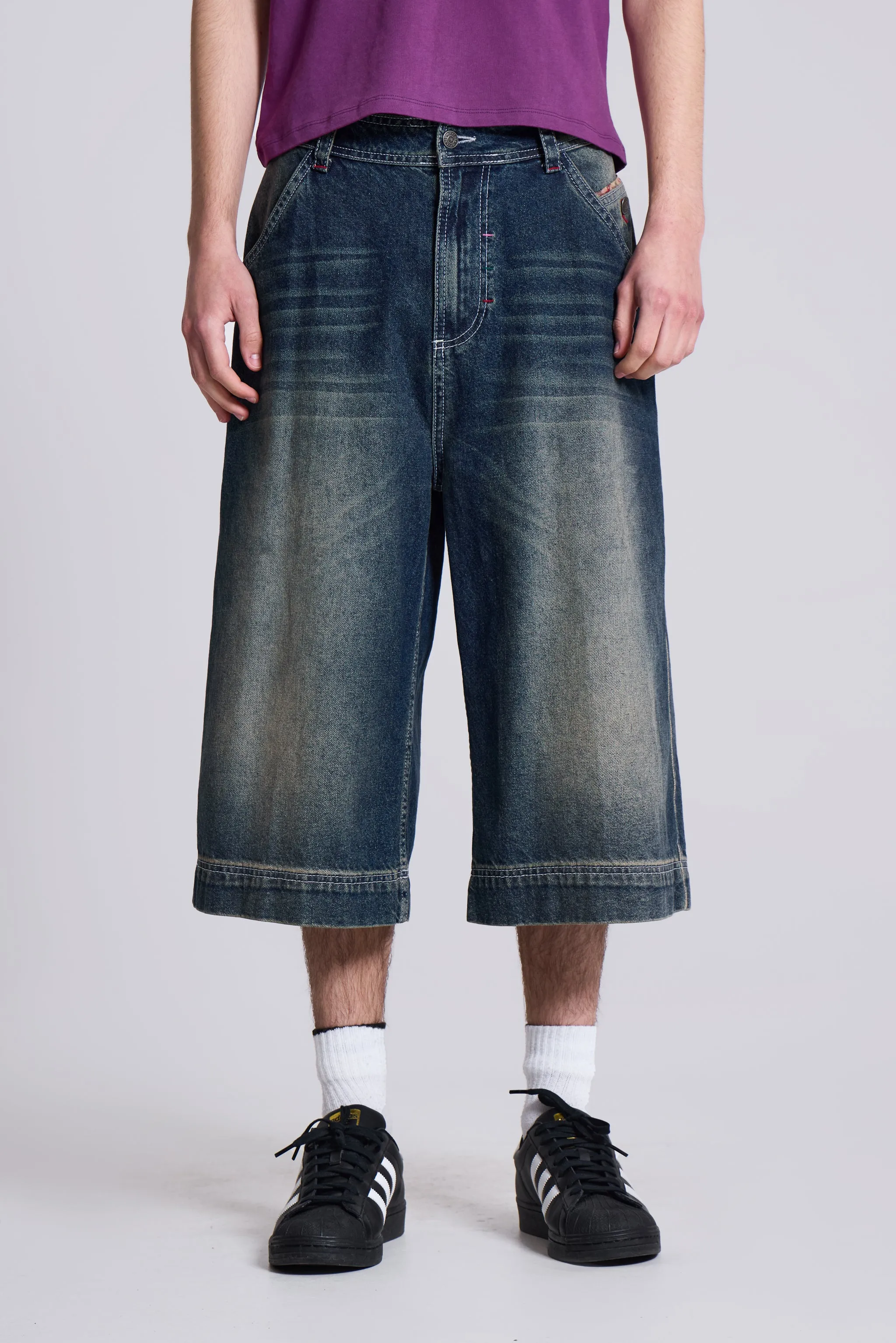 LDN Denim Jorts sold by Jaded London product image thumbnail 2
