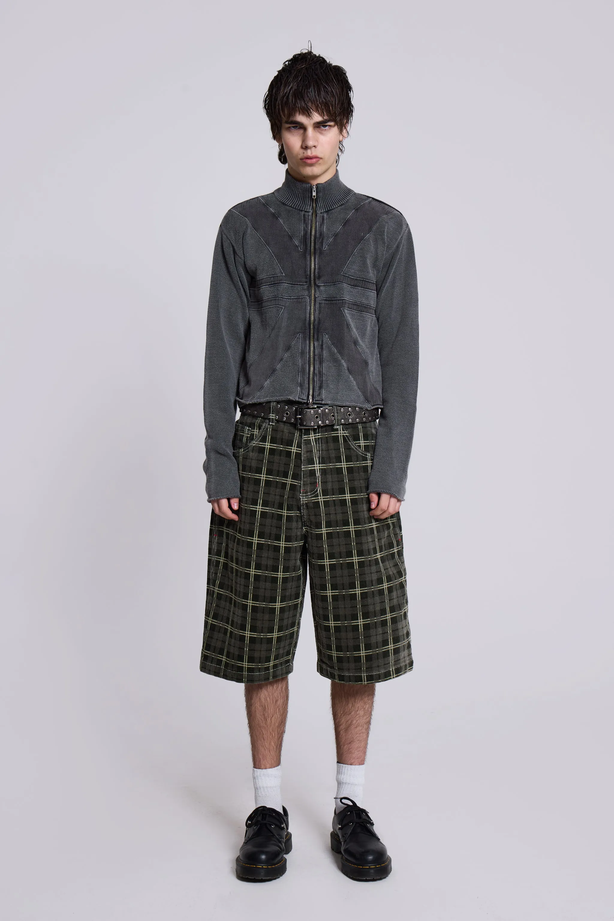 Brooklyn Cord Jumbo Jorts sold by Jaded London product image thumbnail 2