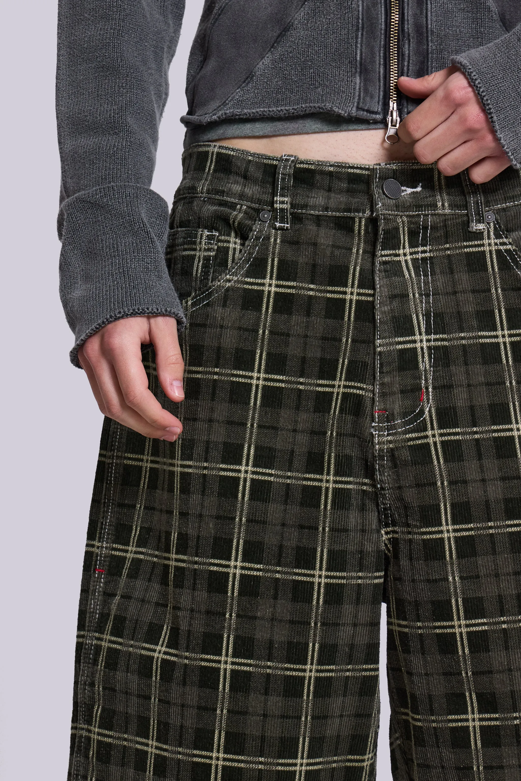 Brooklyn Cord Jumbo Jorts sold by Jaded London product image thumbnail 3