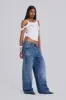 Nailed Studded Colossus Jeans in Vintage Blue Wash sold by Jaded London
