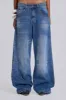 Nailed Studded Colossus Jeans in Vintage Blue Wash sold by Jaded London