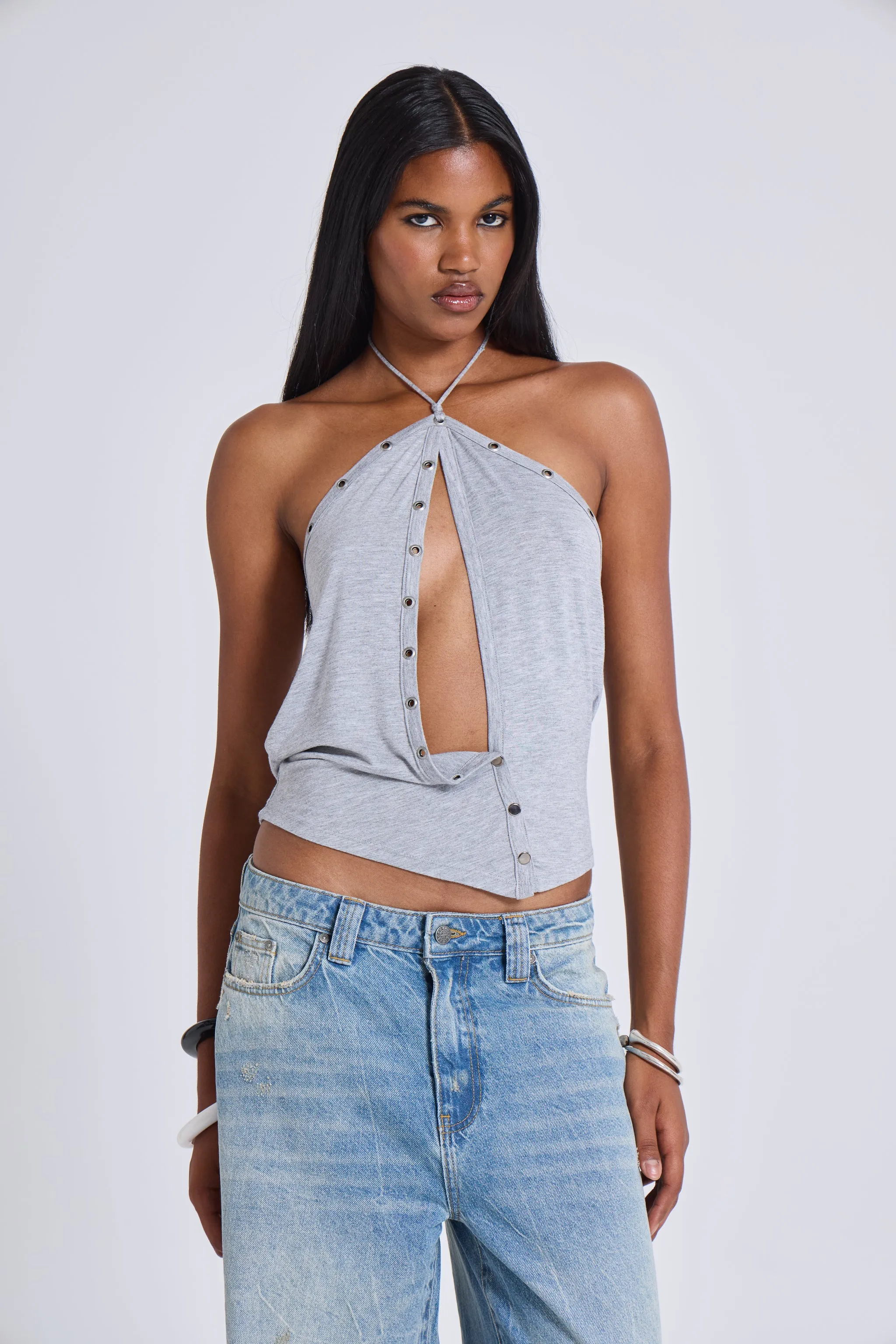 Zeila Cut Out Drape Top sold by Jaded London product image thumbnail 5