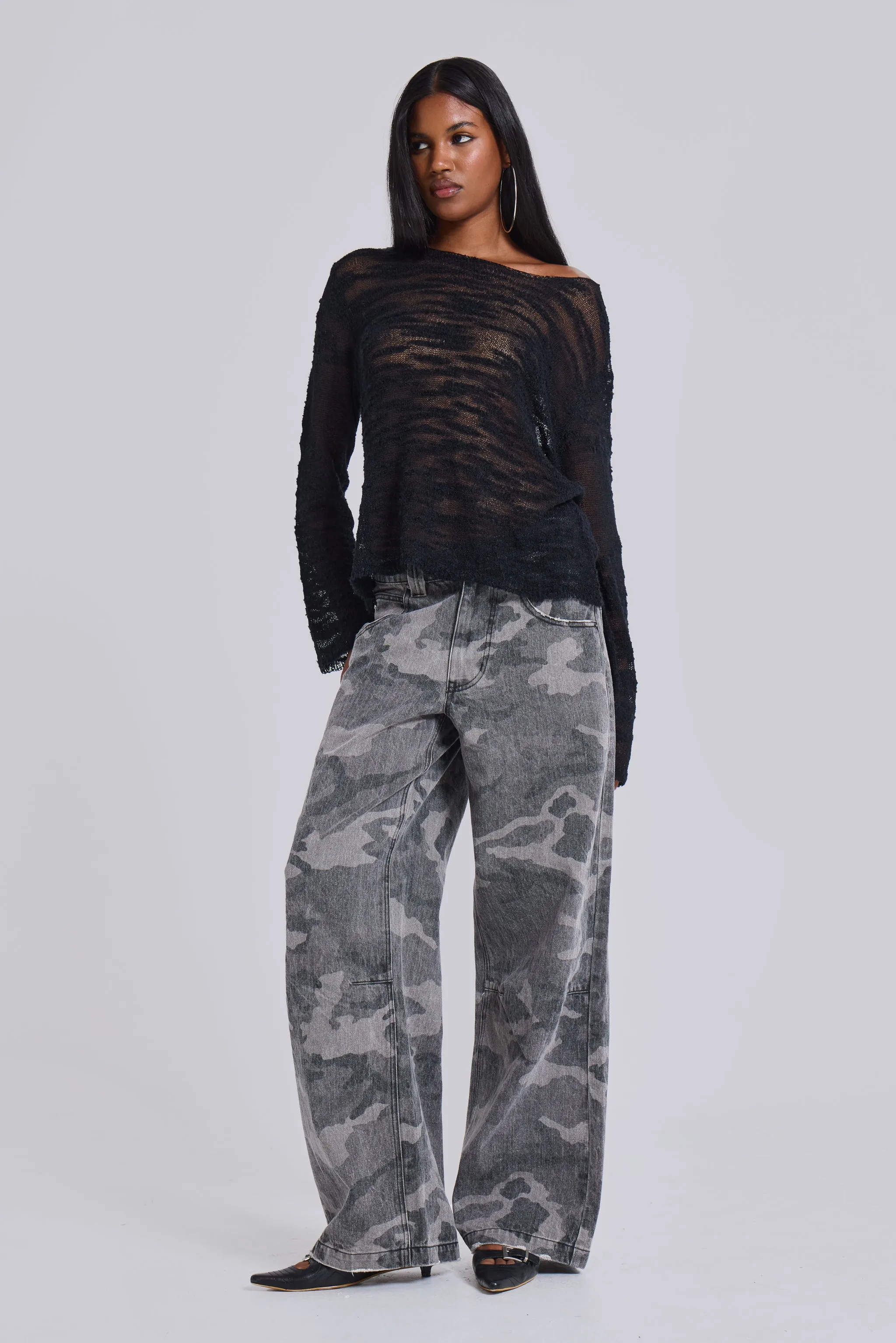 Camo Fade Colossus Jeans sold by Jaded London product image thumbnail 4