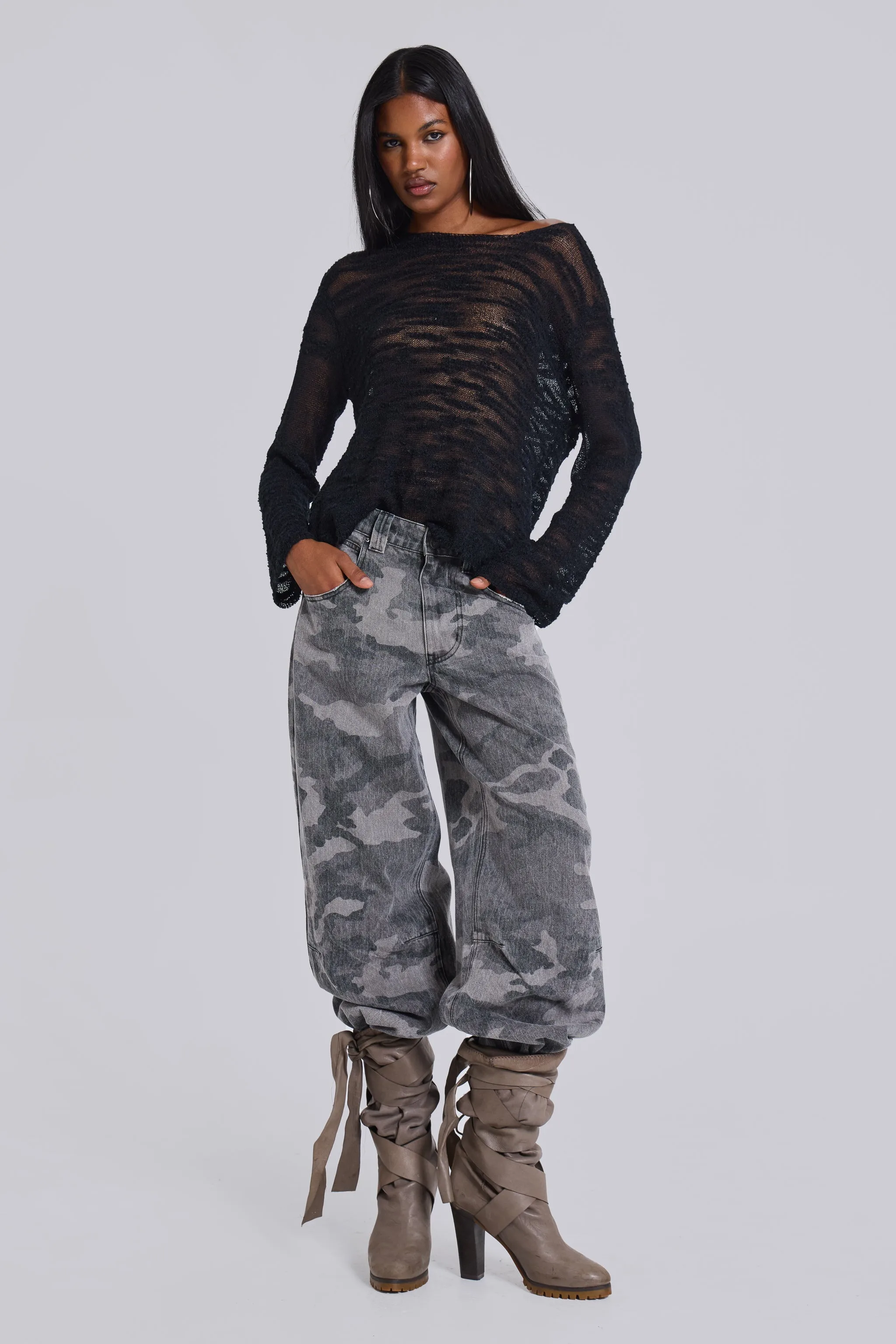 Camo Fade Colossus Jeans sold by Jaded London product image thumbnail 2
