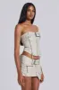 Axel Faux Leather Corset Top sold by Jaded London