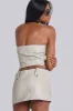 Axel Faux Leather Corset Top sold by Jaded London