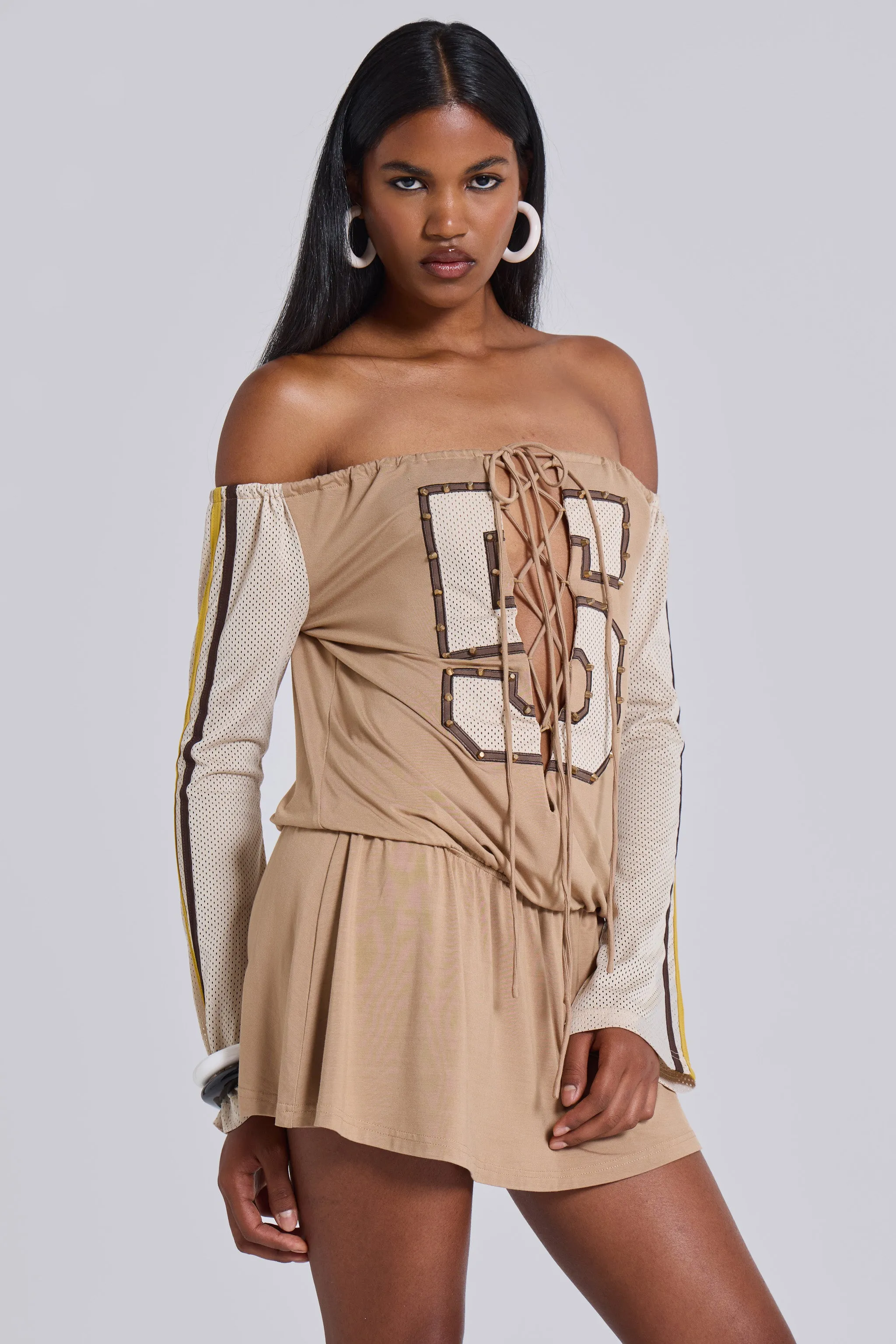 Maia Lace Up Mini Dress sold by Jaded London product image thumbnail 4