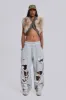 Meka Faux Fur Knit Shrug sold by Jaded London