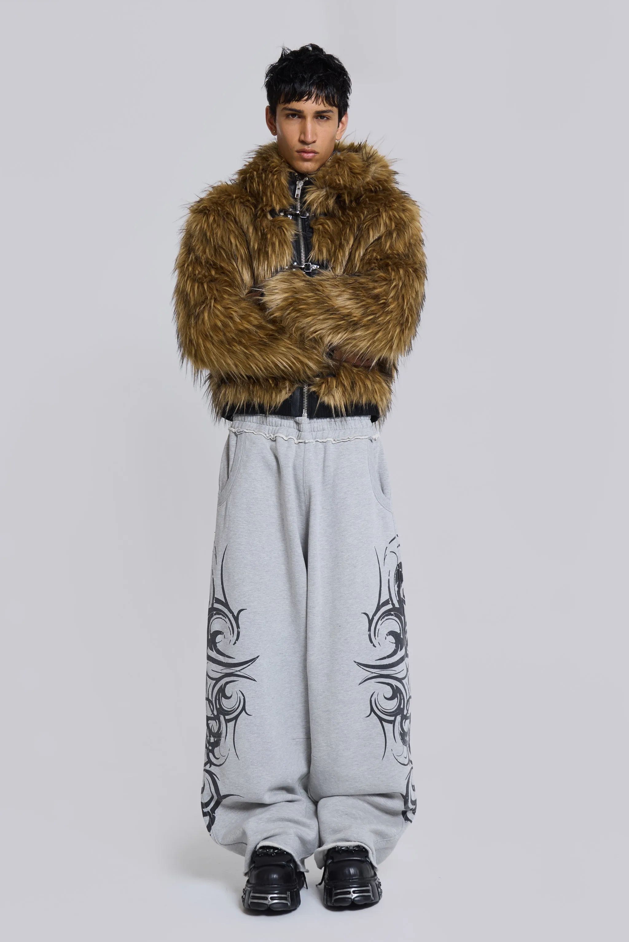 Grey Baggy Blade Joggers sold by Jaded London product image thumbnail 2