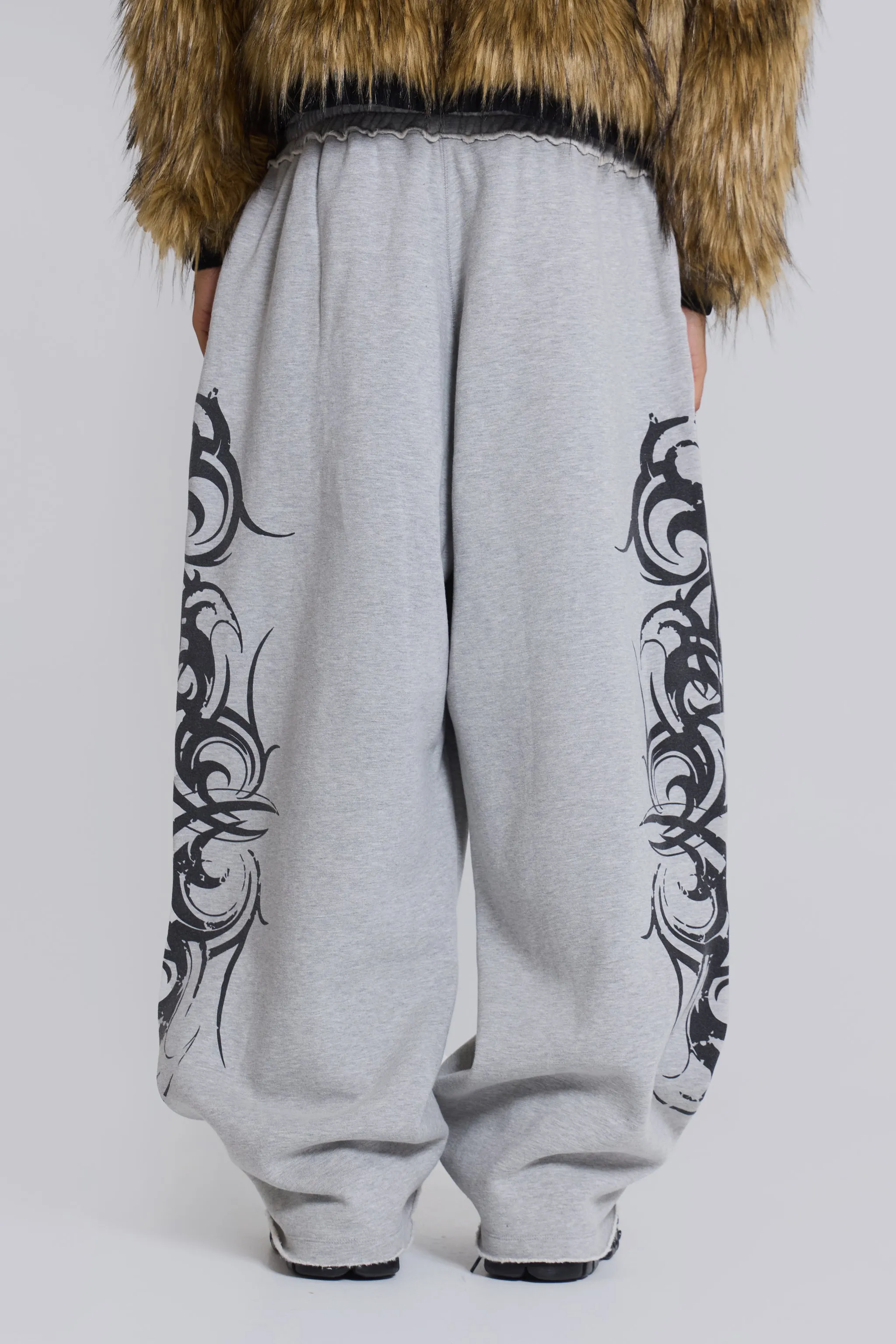 Grey Baggy Blade Joggers sold by Jaded London product image thumbnail 4