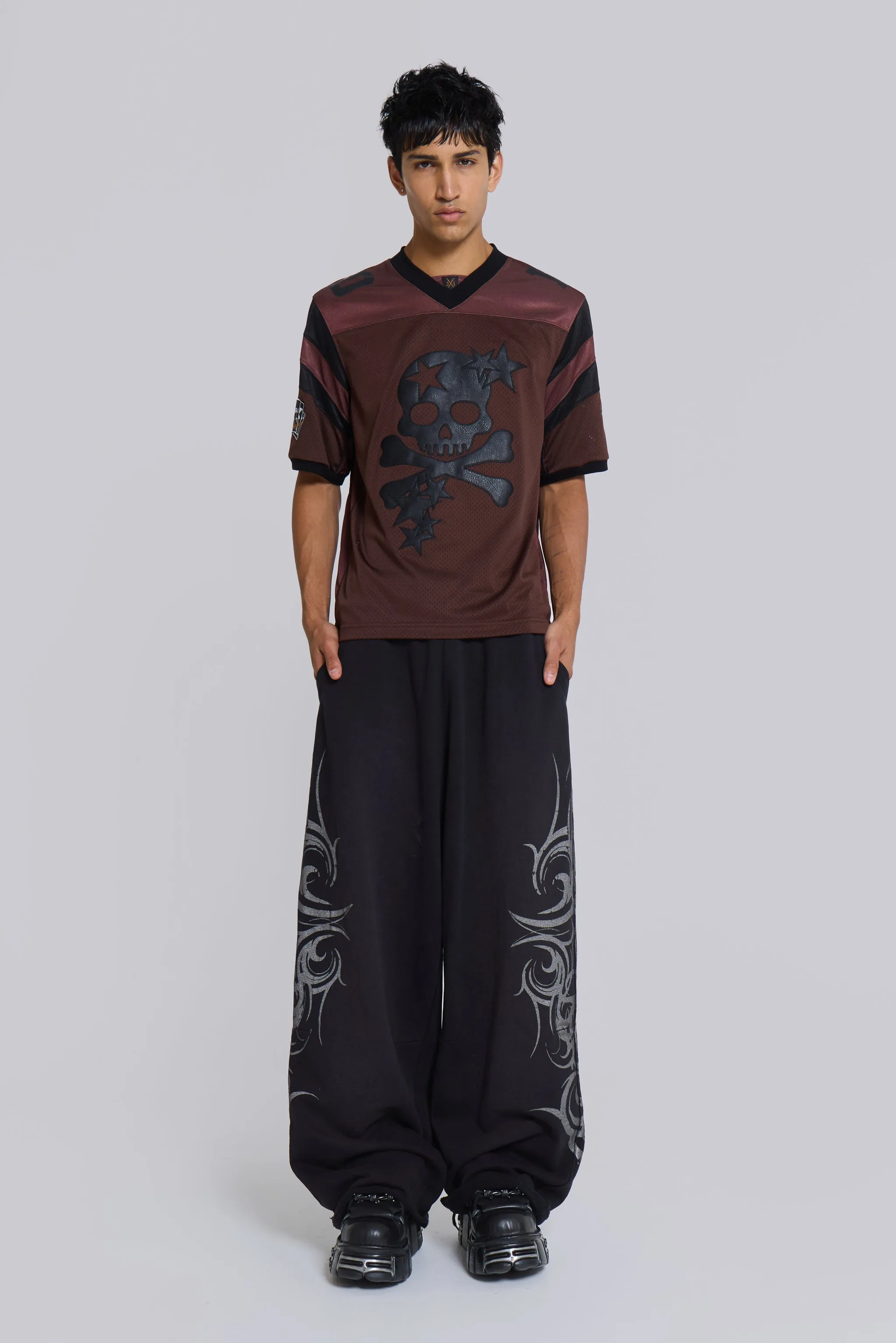 Black Baggy Blade Joggers sold by Jaded London product image thumbnail 2