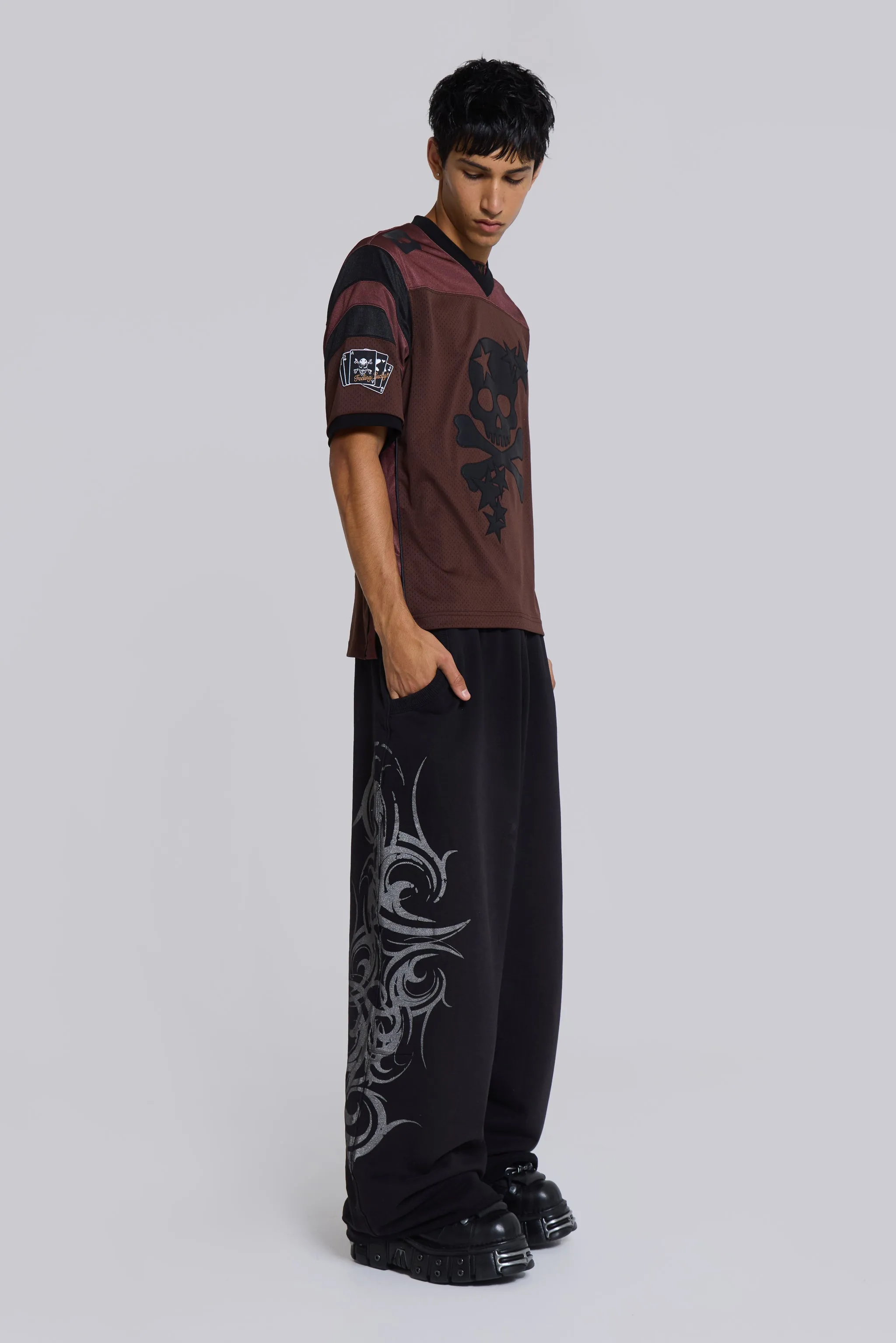 Black Baggy Blade Joggers sold by Jaded London product image thumbnail 5