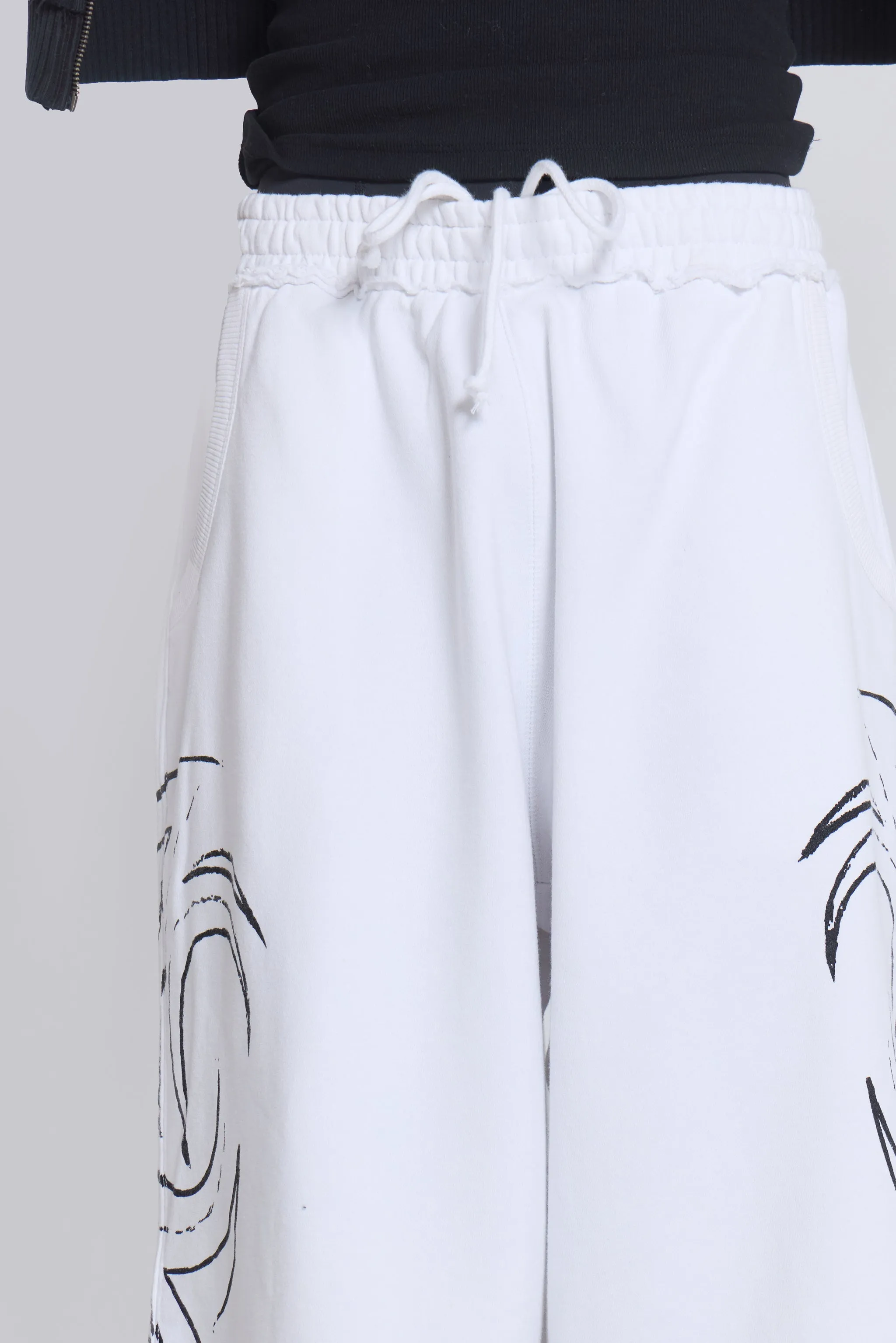 White Baggy Blade Joggers sold by Jaded London product image thumbnail 5