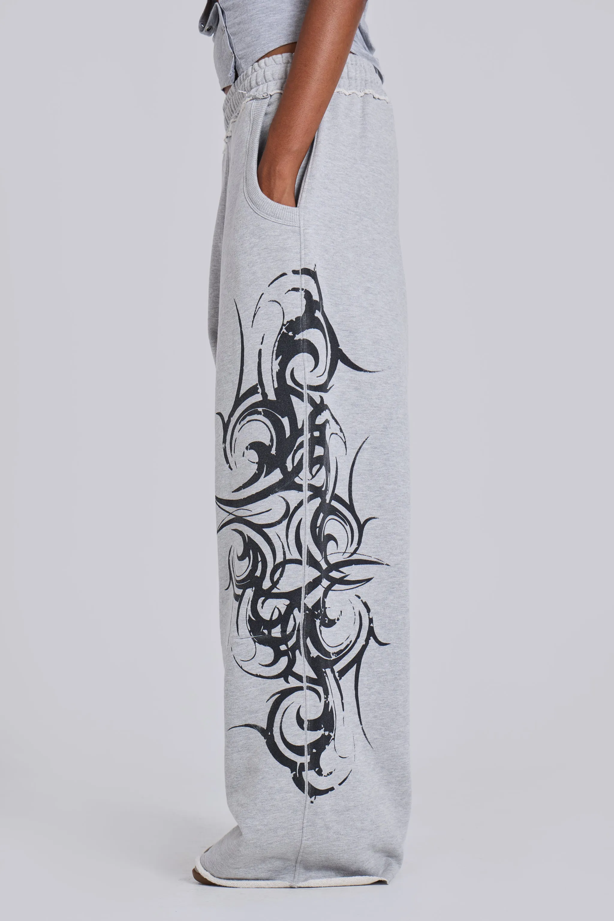 Grey Baggy Blade Joggers sold by Jaded London product image thumbnail 5