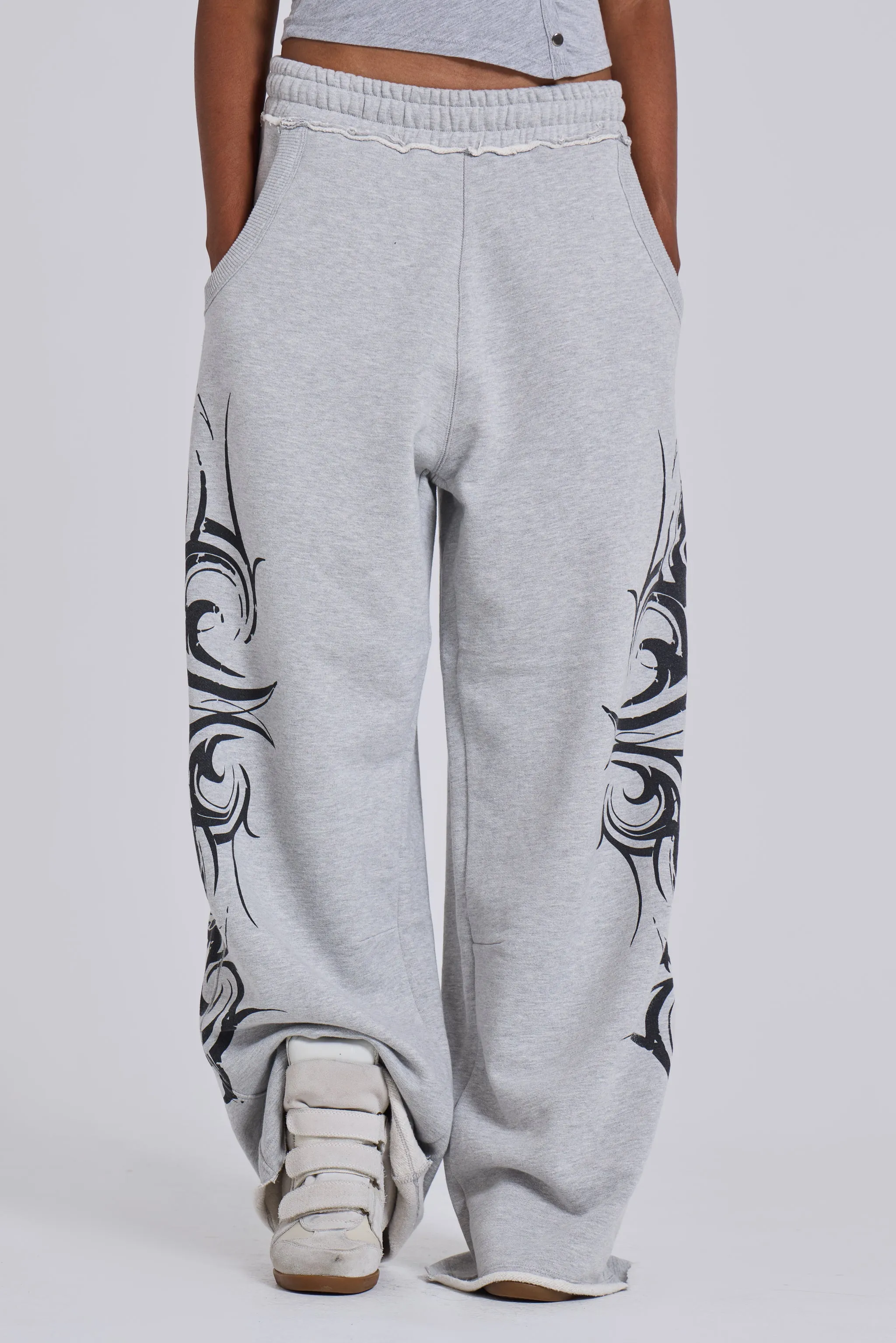 Grey Baggy Blade Joggers sold by Jaded London product image thumbnail 2
