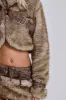 Raven Faux Fur & Leather Skirt sold by Jaded London
