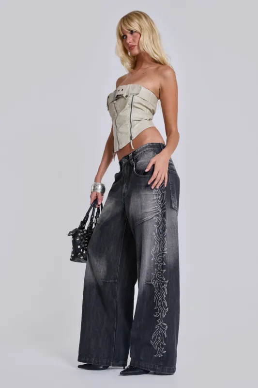 Crystalline Colossus Jeans sold by Jaded London