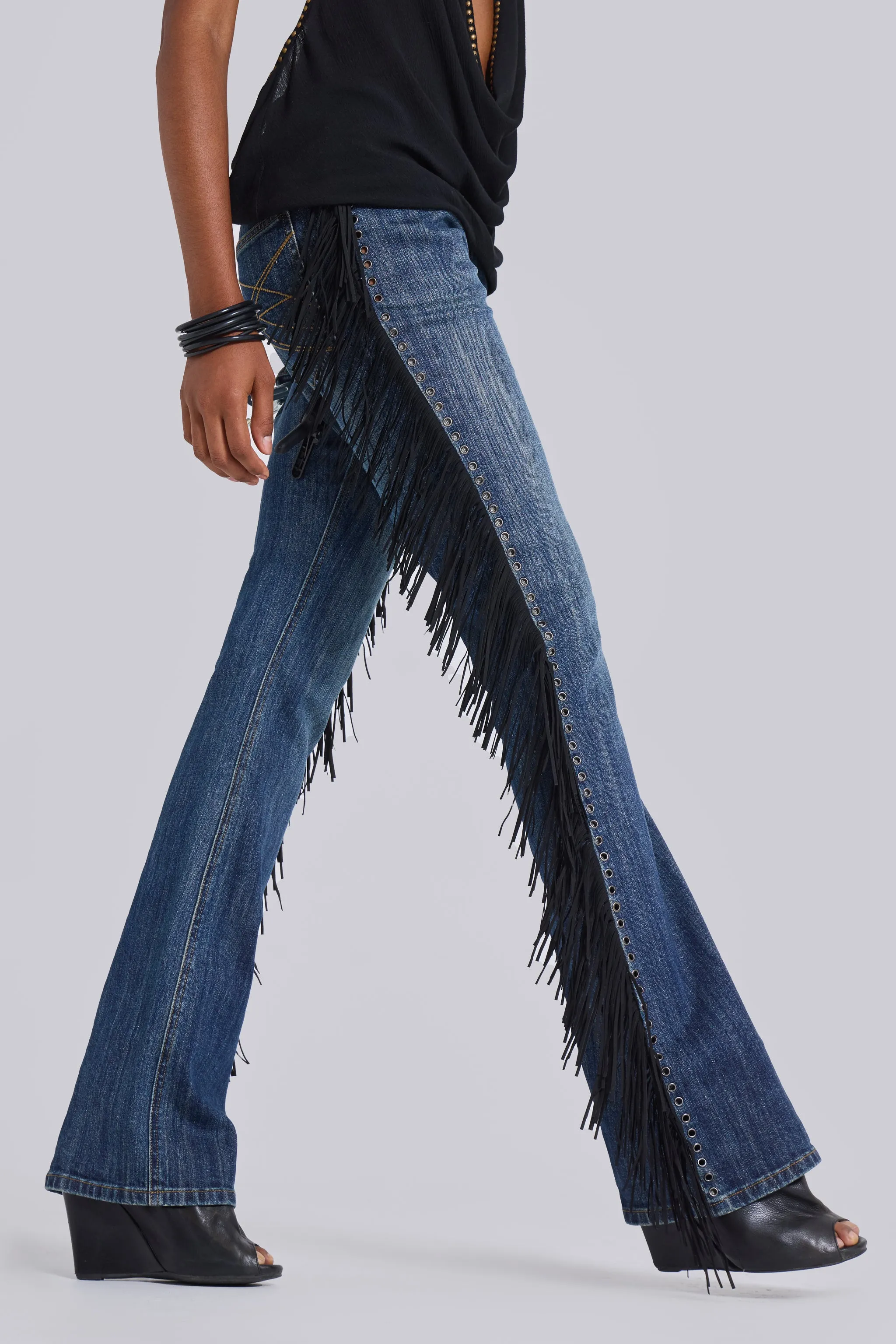 ★JADED LONDON UK★ El Topo Fringe Bootcut Jeans El Topo Fringe Bootcut Jeans | Jaded London | Clothing
