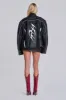 Crash Leather Biker Jacket sold by Jaded London