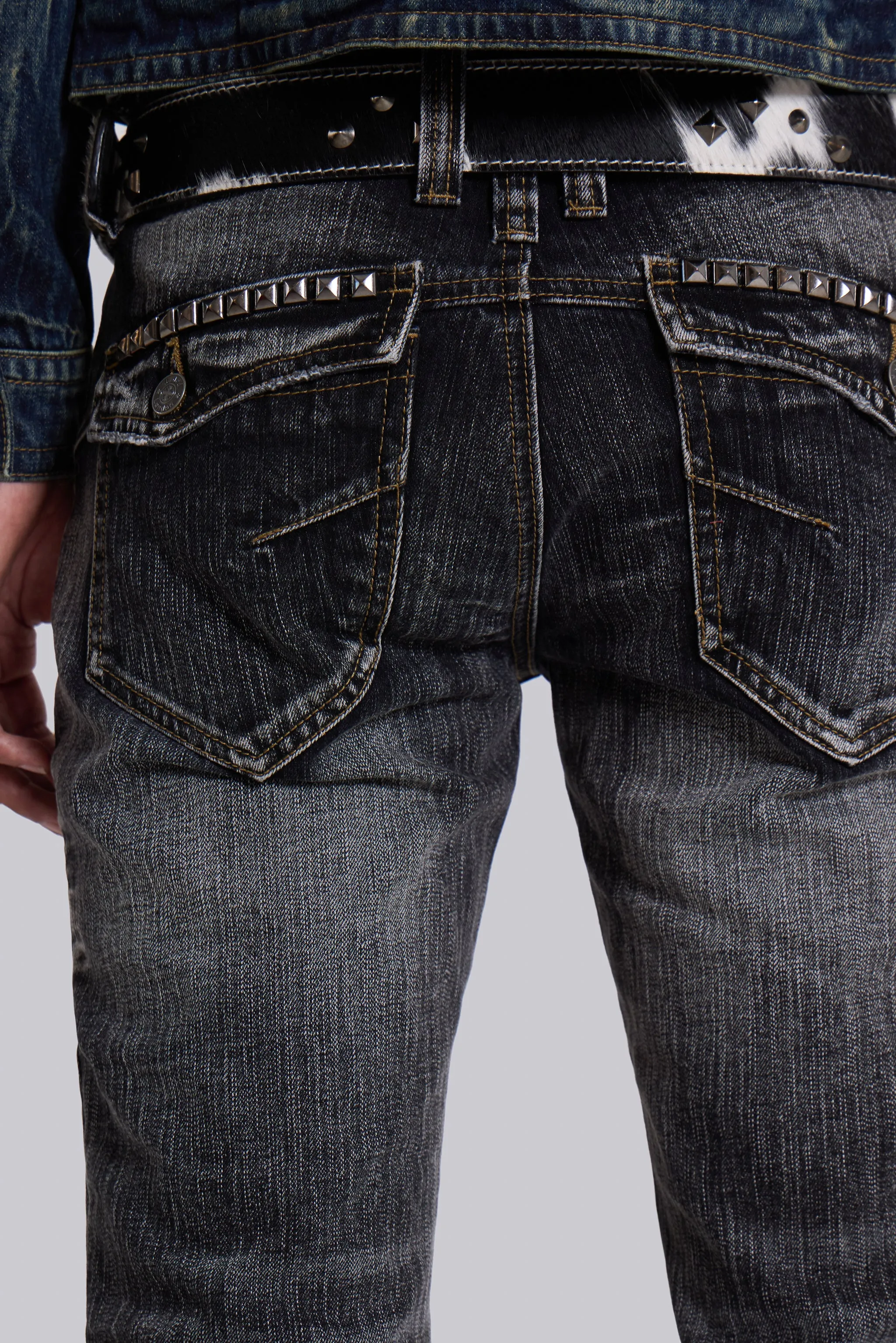 Washed Black Laced Flared Jeans sold by Jaded London product image thumbnail 4