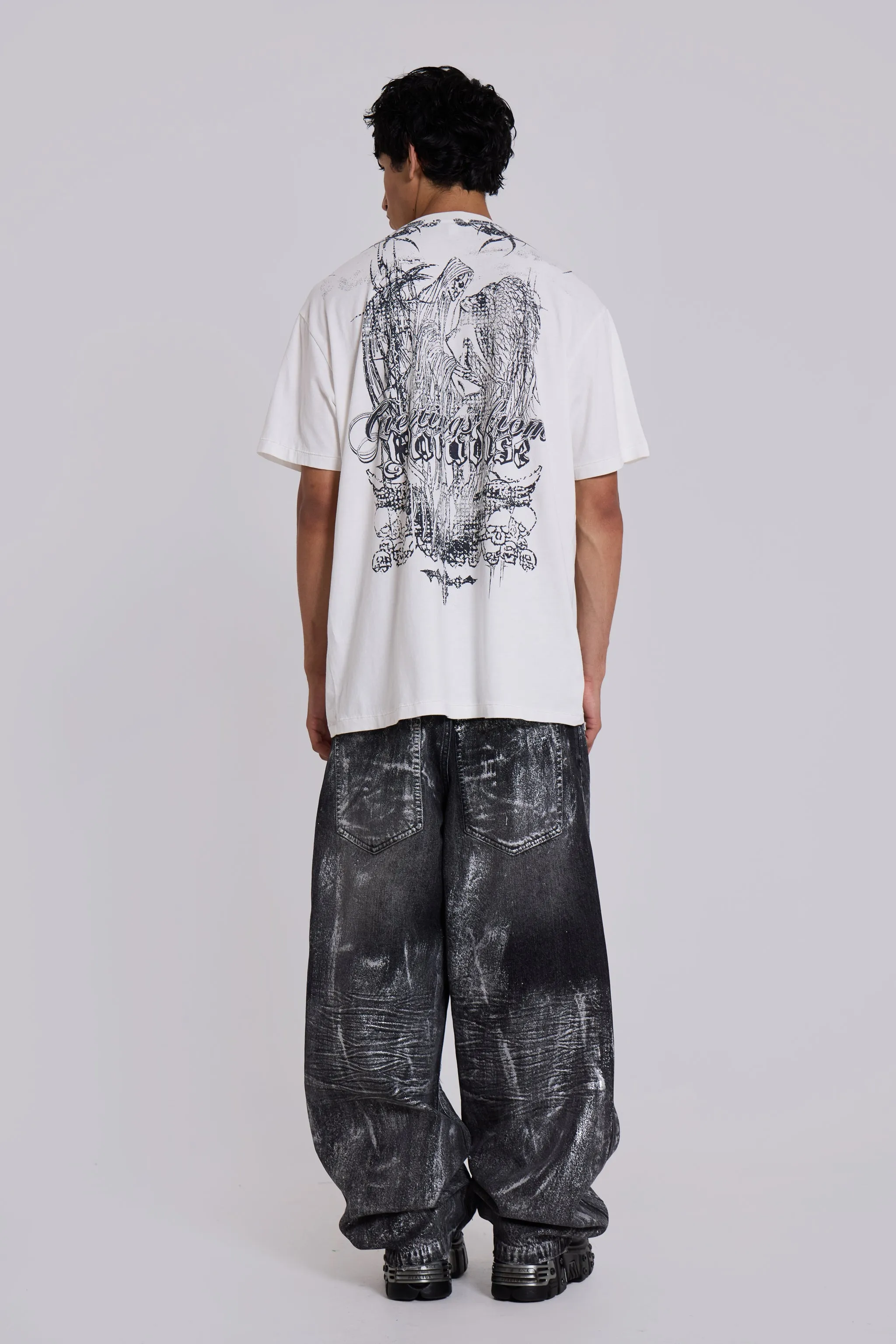 Gunmetal Colossus Jeans sold by Jaded London product image thumbnail 4