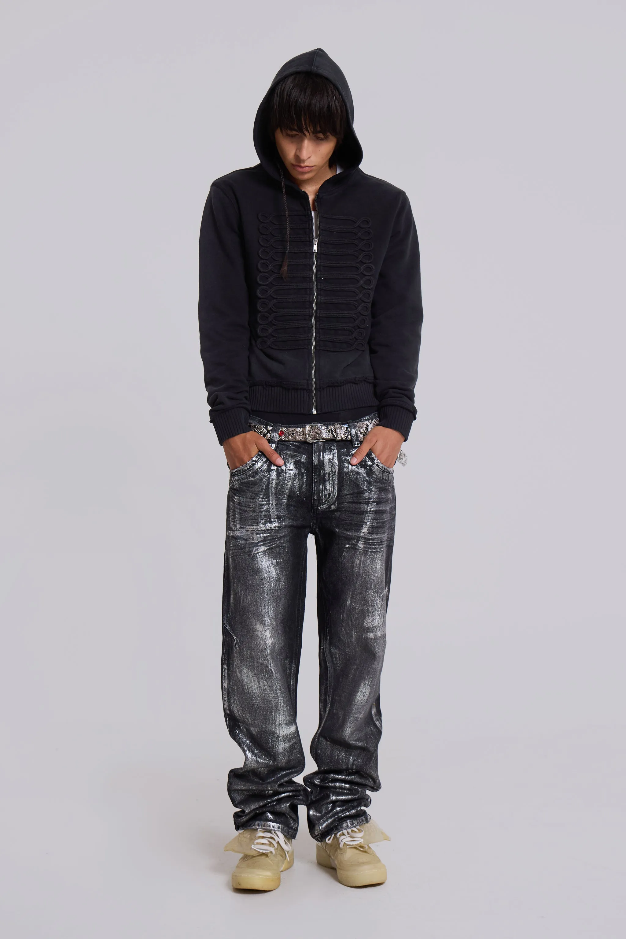 Black Drummer Hoodie sold by Jaded London product image thumbnail 3