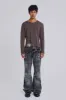 Mauve Bitten Long Sleeve Top sold by Jaded London