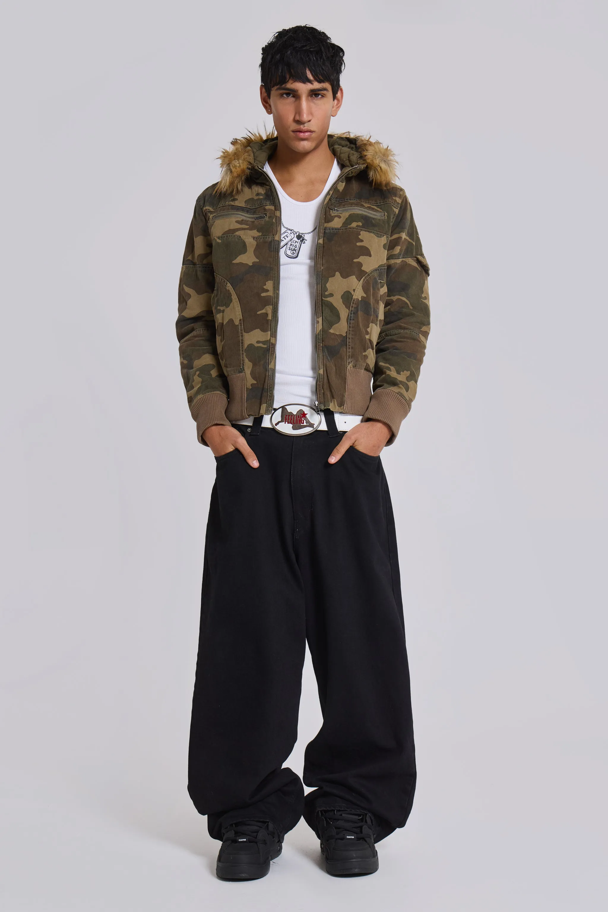 Camo Marshal Jacket sold by Jaded London product image thumbnail 2