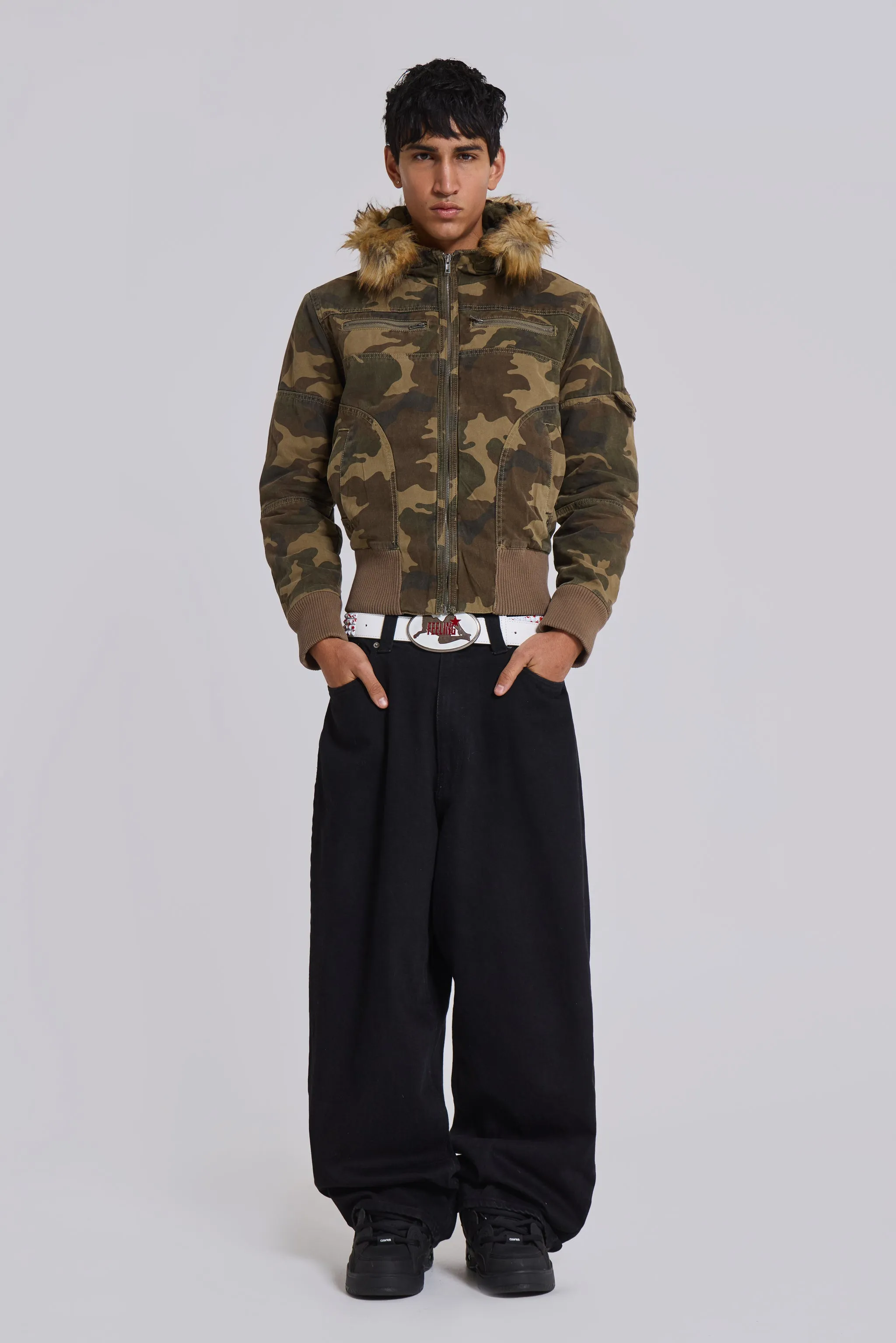 Camo Marshal Jacket sold by Jaded London product image thumbnail 4